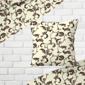 Tissu coton au métre imprimé Oriental biege   