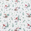 Tissus en coton de Noël au mètre, 160 cm motif Noël blanche