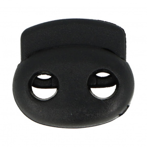 Brzdičky s dvěma dírkami 4 mm barva černá