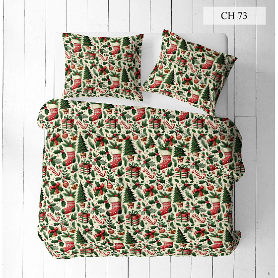 Tissus en coton de Noël au mètre, 160 cm motif Noël Blanc