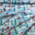 Tissus en coton de Noël au mètre, 160 cm motif Noël bleu