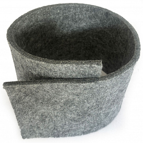 Feutrine technique 7 mm, 750 g/m², largeur 160 cm, gris