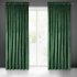 Rideau velours sur le ruban fronceur couleur verte fonce 140x270 cm