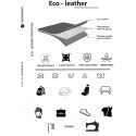 Simili cuir Souple au mètre, 380 g/m², largeur 145 cm, noir