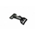 Mousquetons noirs plastique 25 mm