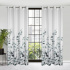 Rideaux motifs Marika couleur blanche 140 x 250 cm