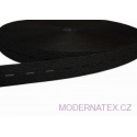 Elastique boutonnière 20 mm noir 25 m