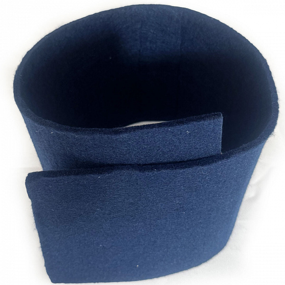 Feutrine technique 5 mm, 750 g/m², largeur 100 cm, bleu marine