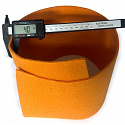 Feutrine technique 3 mm, 300 g/m², largeur 150 cm, orange