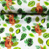Tissu en coton au mètre, 125 g/m², largeur 160 cm, imprimé à singe sur fond blanc