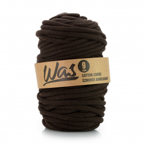 Cordons tressé coton 9 mm, 50 m, couleur marron fn. 350
