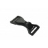 Mousquetons noirs plastique 50 mm