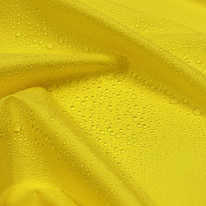 Tissu déperlant imperméable pour veste, 60 g/m², 150 cm, coloris jaune