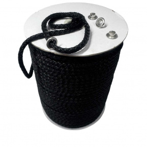 Corde coton-polyester 5 mm x 10 m, Noir