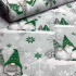 Tissus en coton de Noël au mètre, 160 cm motif Noël 25 verte