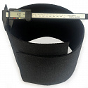 Feutrine technique 4 mm, 600 g/m², largeur 100 cm, noir
