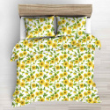 Tissu en coton au mètre, 125 g/m², largeur 160 cm, imprimé à fleurs
