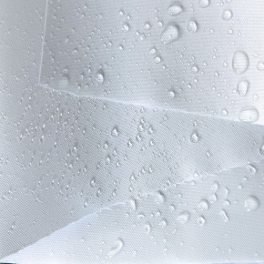 Tissu imperméable PREMIUM, polyester PU, 190 g/m², largeur 160 cm, couleur blanche