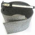 Feutrine technique 4 mm, 600 g/m², largeur 100 cm, gris