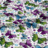 Tissu coton au métre imprimé Papillons été couleur blanche