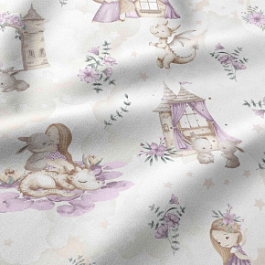 Tissu coton au métre imprimé, couleur blanche, 160 cm Tissu coton au métre imprimé, couleur blanche, 160 cm