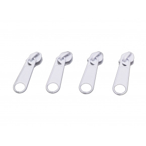 Curseur pour fermeture éclair Blanc 5 mm  500 ks