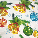 Tissus en coton de Noël au mètre, 160 cm motif Noël blanche