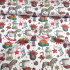 Tissus en coton de Noël au mètre, 160 cm motif Noël blanche