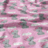 Tissu coton au métre imprimé IT'S A GIRL couleur rose
