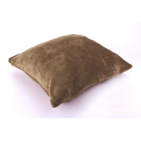 Housse d'oreiller en Velours Taupe 40X40 cm