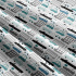 Tissu coton au métre imprimé Voitures turquoise modern