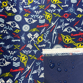 Tissu extérieur Imperméable PVC Codura 600D, 360 g/m², 150 cm, Océan