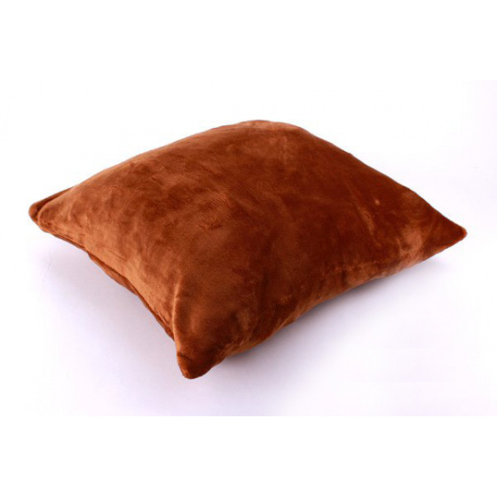 Housse d'oreiller en Velours Marron 40X40 cm