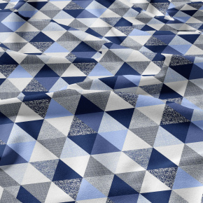 Tissu en coton uni au mètre, 125 g/m², largeur 160 cm, Triangulair 9 cm 