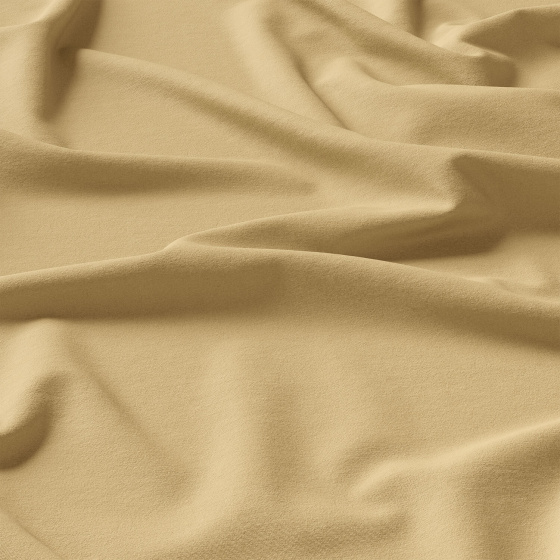 Tissu en coton uni au mètre, 125 g/m², largeur 160 cm, biege