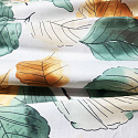 Cotton Fabric Flowers on White