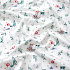 Tissus en coton de Noël au mètre, 160 cm motif Noël blanche