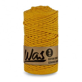 Cordons tressé coton 3 mm, 100 m, couleur moutarde