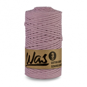 Cordons tressé coton 3 mm, 100 m, couleur rose ancien