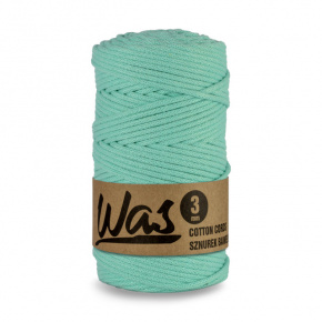 Cordons tressé coton 3 mm, 100 m, couleur menthol