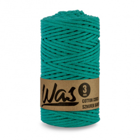 Cordons tressé coton 3 mm, 100 m, couleur turquoise
