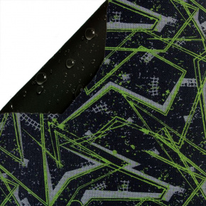 Le tissu PVC Kodura abstraction verte