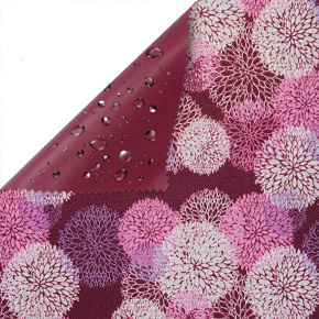 Le tissu PVC Kodura motif Pissenlit violet