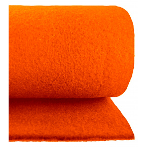 Feutrine technique 4 mm le couleur orange, largeur 150 cm