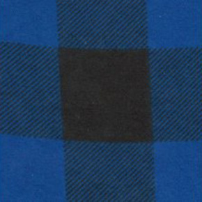 Tissu flanelle de coton à careaux 4x4 cm bleu-noir