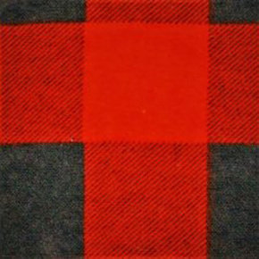 Tissu flanelle de coton à careaux 4x4 cm rouge-noir