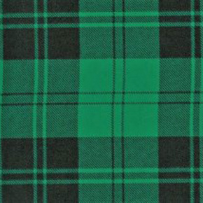 Tissu flanelle de coton à careaux 8x8 cm vert-noir