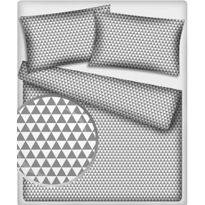 Tissu coton au métre Triangulair gris   
