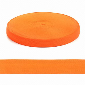 Bande ourlet polyester 20 mm  couleur neo orange