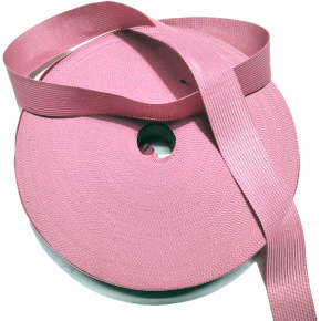 Bande ourlet polyester 25 mm  couleur rose